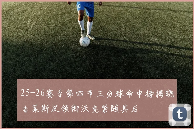 25-26赛季第四节三分球命中榜揭晓吉莱斯皮领衔沃克紧随其后